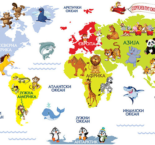 Mapa sveta 2 stiker